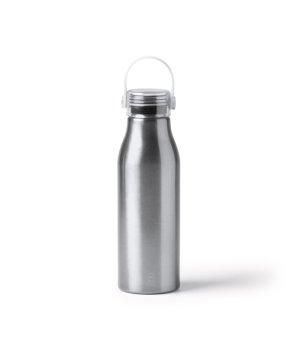 Сребриста бутилка за вода с металик ефект Fental 750 мл снимка