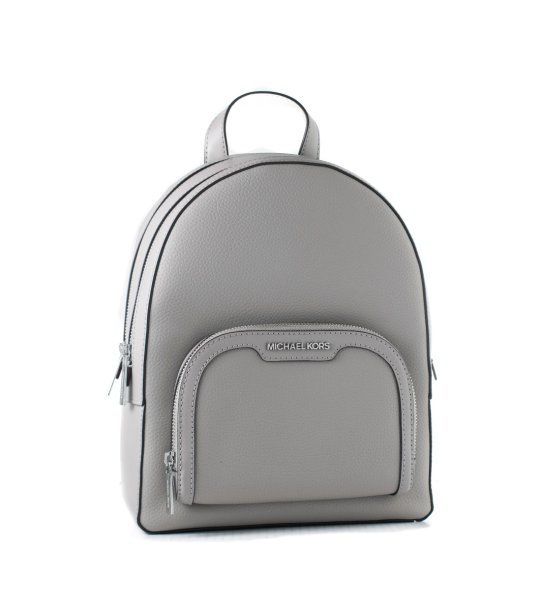 Сива дамска кожена раница Jaycee снимка