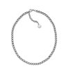 Дамско сребристо колие с топчета-0 снимка
