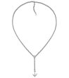 Сребристо колие с висулка  котва-0 снимка