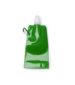 Сгъваема бутилка за вода в зелено Zipi 400 мл снимка