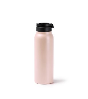 Термо бутилка за вода в цвят пудра Heydud 750 мл с държач за телефон снимка