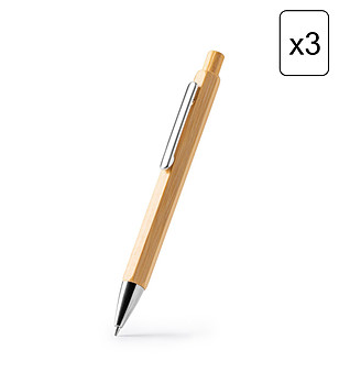 Комплект от 3 химикалки от бамбук ALISTER снимка