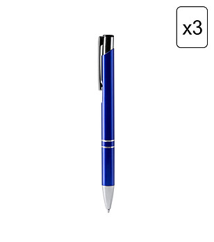 Комплект от 3 химикалки в кралскосиньо SIMON снимка