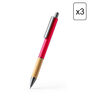 Комплект от 3 химикалки в розово PENTA снимка