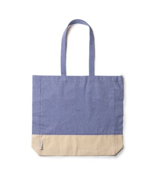 Синя чанта от рециклиран памук INCA снимка