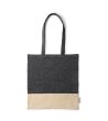 Черна чанта от рециклиран памук PALMIRA-0 снимка