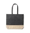 Черна чанта от рециклиран памук INCA-0 снимка