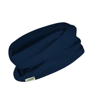 Тъмносин шал тип бъф от органичен памук DELUN снимка