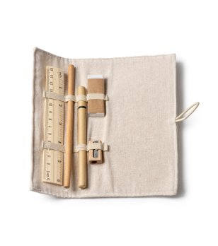 Комплект за писане с линийка от бамбук MOLIX снимка