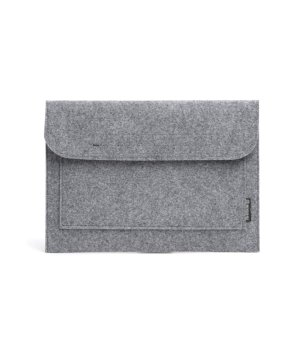 Сив калъф за 15 инчов лаптоп AMBER от рециклиран филц снимка