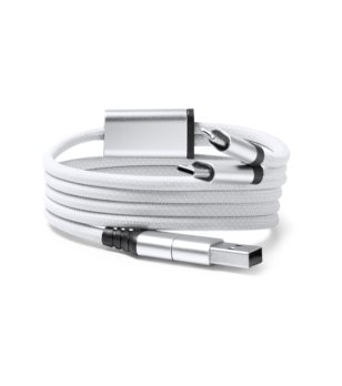 Магнитен адаптерен кабел ELON в бяло снимка