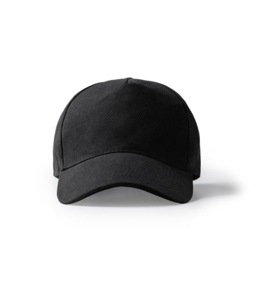 Черна памучна шапка с козирка FRED снимка