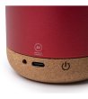 Безжичен високоговорител VOXEL от рециклиран алуминий в червено-4 снимка