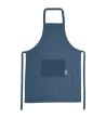Синя памучна готварска престилка TABER-0 снимка