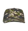 Памучна шапка с козирка с камуфлажен принт-0 снимка
