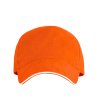 Оранжева памучна шапка с козирка ERIS-0 снимка