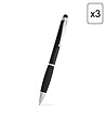 Комплект от 3 черни химикалки със стилус BALLPEN-0 снимка