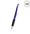 Комплект от 3 химикалки в синьо и черно със стилус BALLPEN-0 снимка