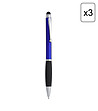 Комплект от 3 химикалки в синьо и черно със стилус BALLPEN-1 снимка