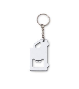 Алуминиев ключодържател отварачка в сребристо TOLVAK снимка