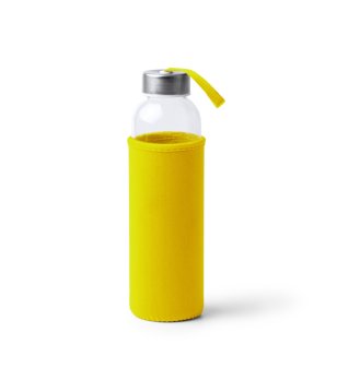 Стъклена бутилка за вода в жълто Camu 500 мл снимка