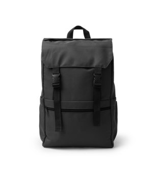 Черна раница SOLAP от рециклиран полиестер снимка