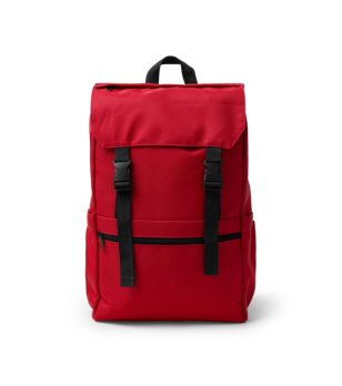 Червена раница SOLAP от рециклиран полиестер снимка