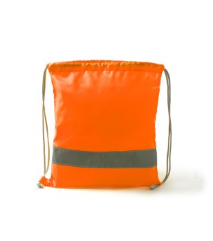 Раница мешка с шнур LABUR в електриково оранжево снимка