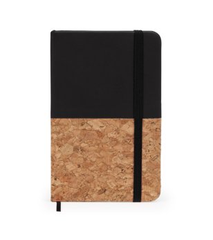 Тефтер А6 с черна корица с корк IRIS снимка