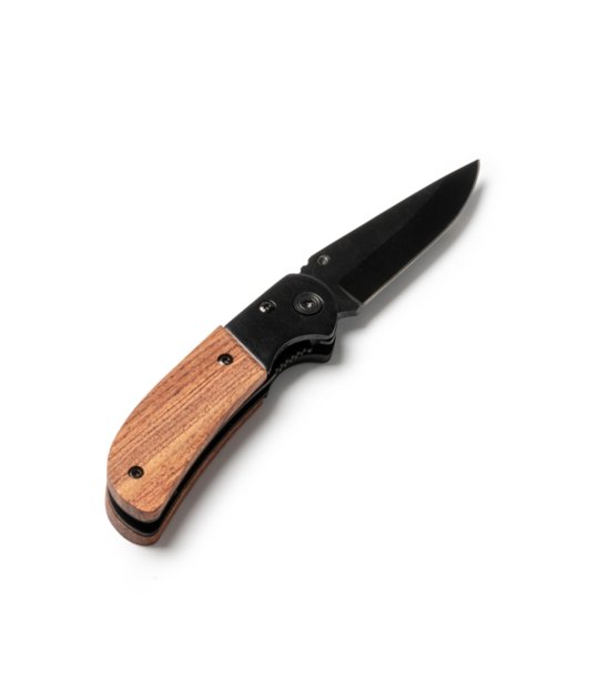 Сгъваем нож от неръждаема стомана с острие в черно KNIFE снимка