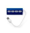 4 USB порта PLERION в синьо-1 снимка
