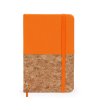 Тефтер А6 с оранжева корица с корк IRIS-0 снимка