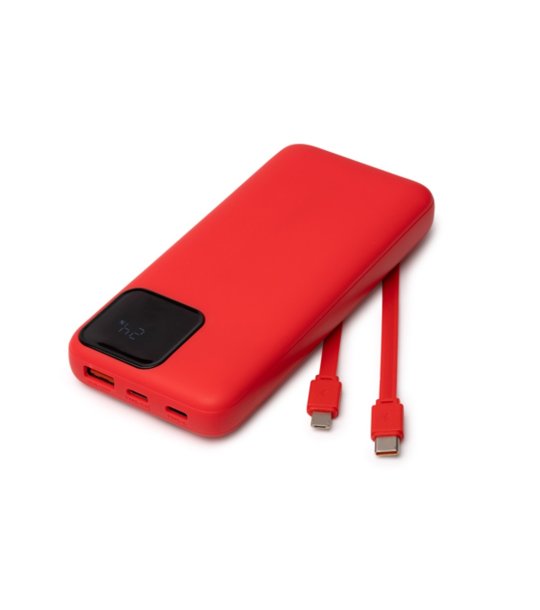 Външна батерия 10 000 mAh CONWAY в червено снимка