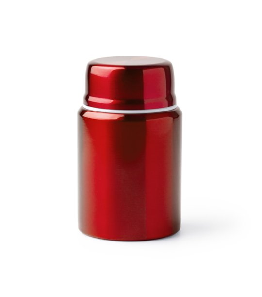 Червен термос DANGO с лъжичка снимка