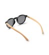 Черни слънчеви очила с дървени дръжки COLTON-2 снимка