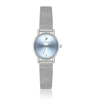 Дамски сребрист часовник снимка