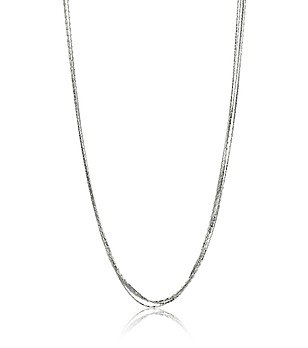 Дамско сребристо колие снимка