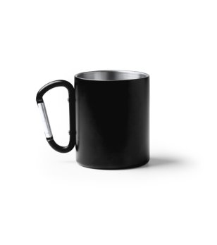 Черна чаша от рециклирана неръждаема стомана NASIK 300 мл снимка