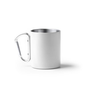 Бяла чаша от рециклирана неръждаема стомана NASIK 300 мл снимка