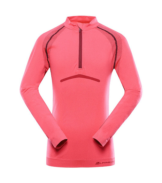 Розова детска блуза за зимни спортове  SEAMO с CoolDry снимка