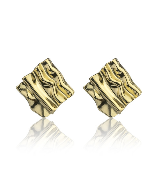 Позлатени дамски обеци снимка