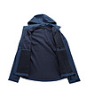 Мъжко softshell яке  в тъмносиньо HOOR с DWR-1 снимка