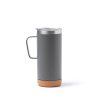 Сива метална чаша с капак BEYRON 600 мл-0 снимка