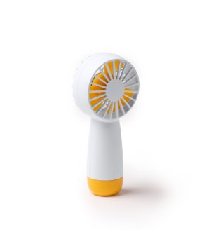 Преносим ръчен вентилатор с батерия VENTUK в бяло и жълто снимка