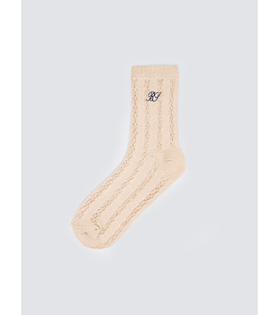 Бежови дамски чорапи Brajda снимка