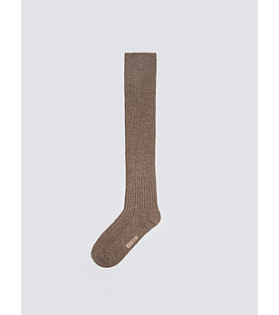 Дълги дамски чорапи в кафяво Inga снимка