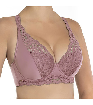 Сутиен в цвят пепел от роза Cotton Ella снимка