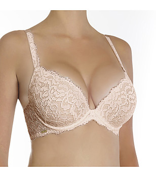 Сутиен с повдигащ ефект в бежов нюанс Cottonella снимка