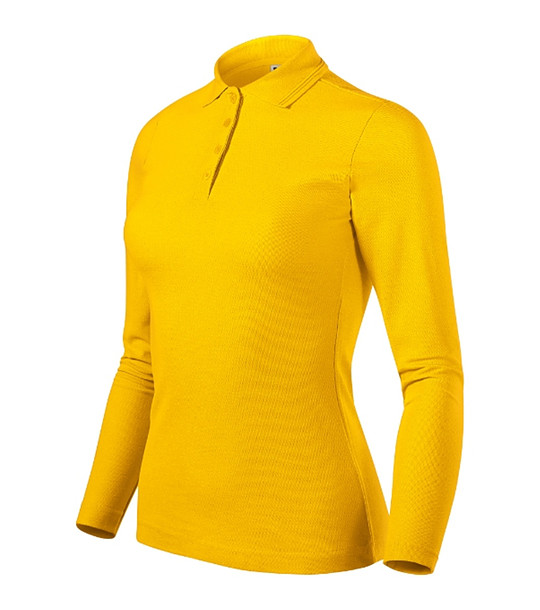 Жълта дамска блуза с памук Lisa снимка